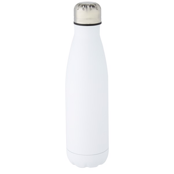 Botella de acero inoxidable con aislamiento al vacío de 500 ml "Cove" - Blanco