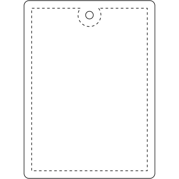 RFX™ H-12 rectangular lightweight reflective PVC hanger - large - White