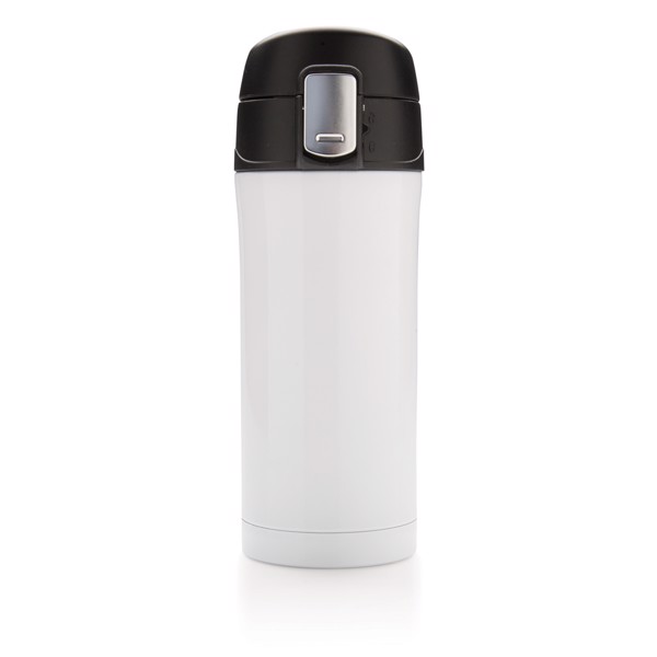 Easy lock vacuum mug - White / Black