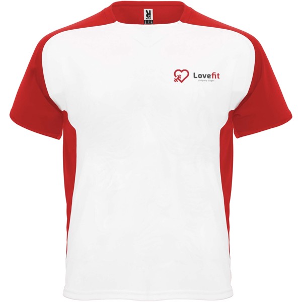 Bugatti short sleeve kids sports t-shirt - White / Red / 16