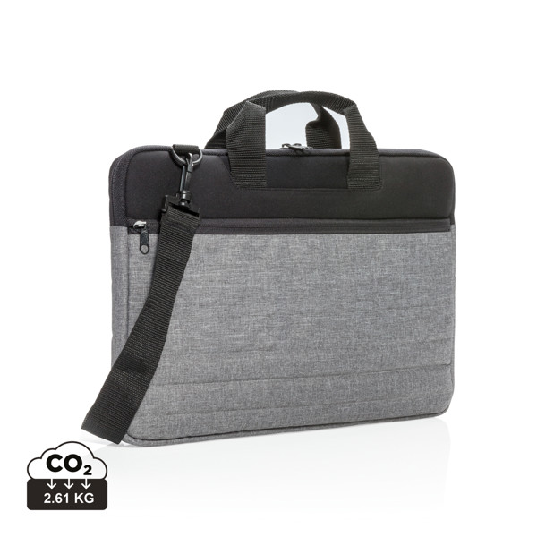15" document laptop sleeve PVC free - Grey