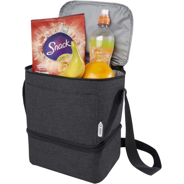 Tundra 9-can GRS RPET lunch cooler bag 9L - Heather Charcoal