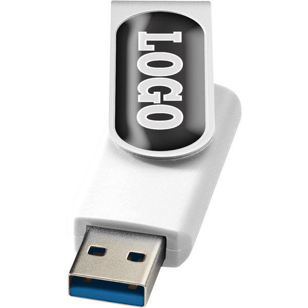 Rotate USB 3.0 with doming - White / 16GB