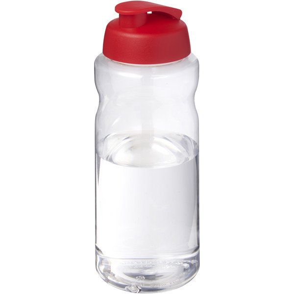 H2O Active® Big Base 1 litre flip lid sport bottle - Red