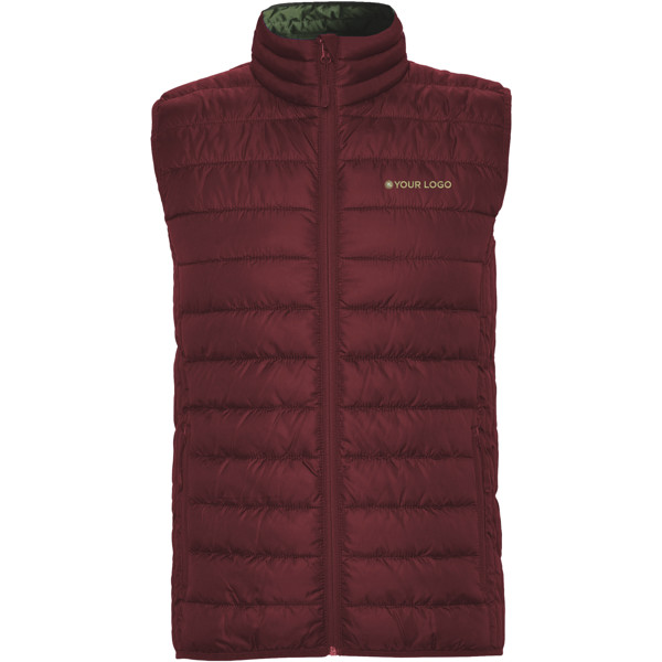 Oslo men's insulated bodywarmer - Garnet / roly-2XL
