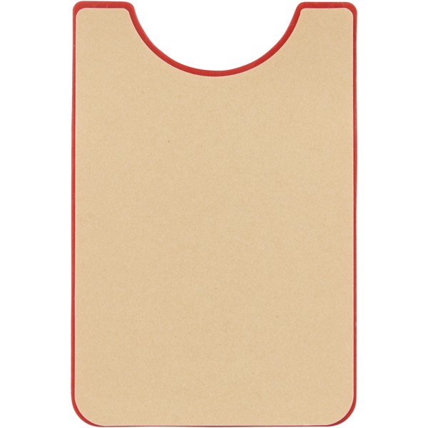 Silikonové pouzdro na kartu k telefonu - Červená s efektem námrazy