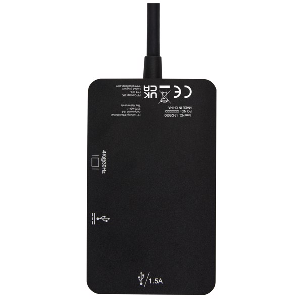 ADAPT aluminum Type-C  multimedia adapter (USB-A/Type-C/HDMI)