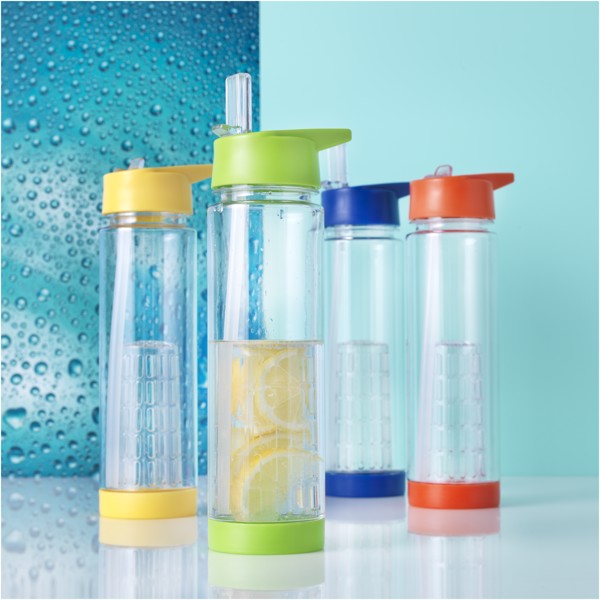 Tutti-frutti 740 ml Tritan™ infuser sport bottle - Transparent / Red