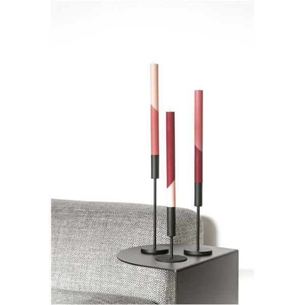 Originalhome Eden diagonal candles - set of 3 - Red