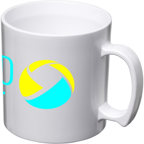 Standard 300 ml plastic mug - White