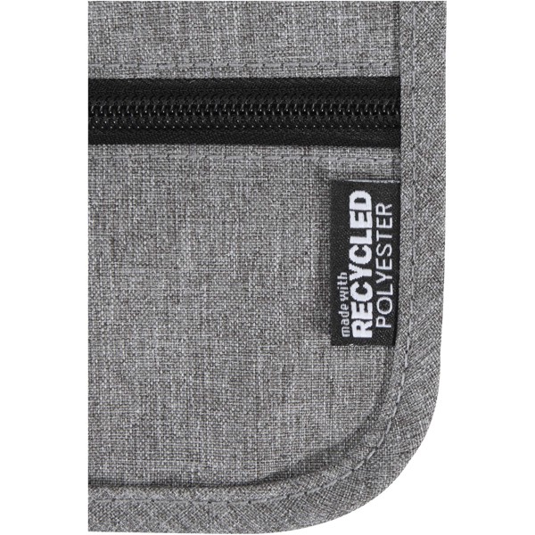Ross GRS recycled smart travel pouch - Heather Grey
