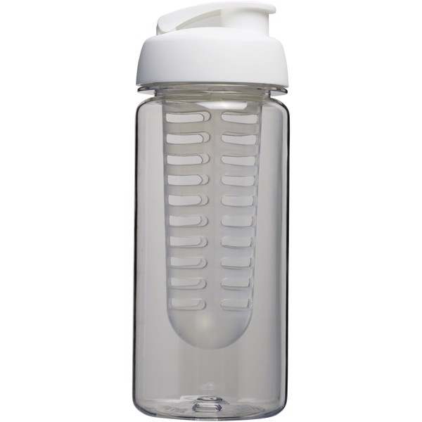H2O Active® Octave Tritan™ 600 ml flip lid bottle & infuser - Transparent / White