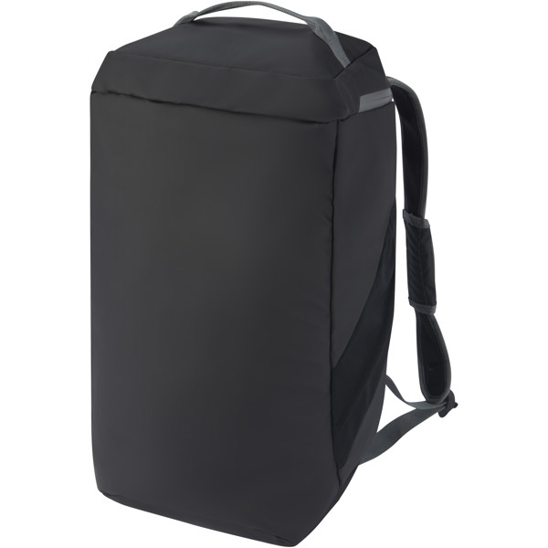 Aqua GRS recycled water resistant duffel backpack 35L