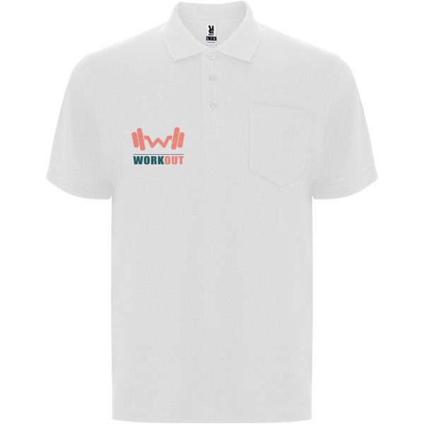 Centauro Premium short sleeve unisex polo - White / S