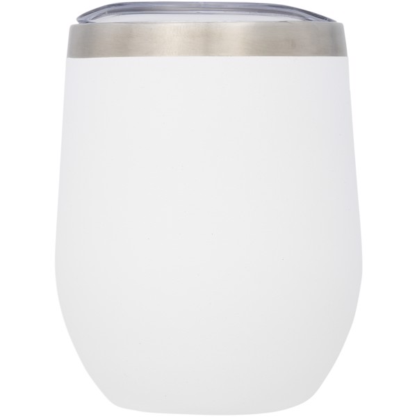 Corzo 350 ml copper vacuum insulated cup - White