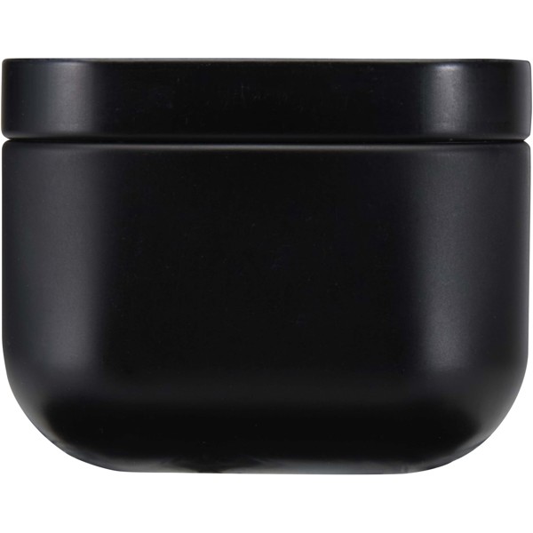 Tindra square tin candle with vanilla aroma - Solid Black