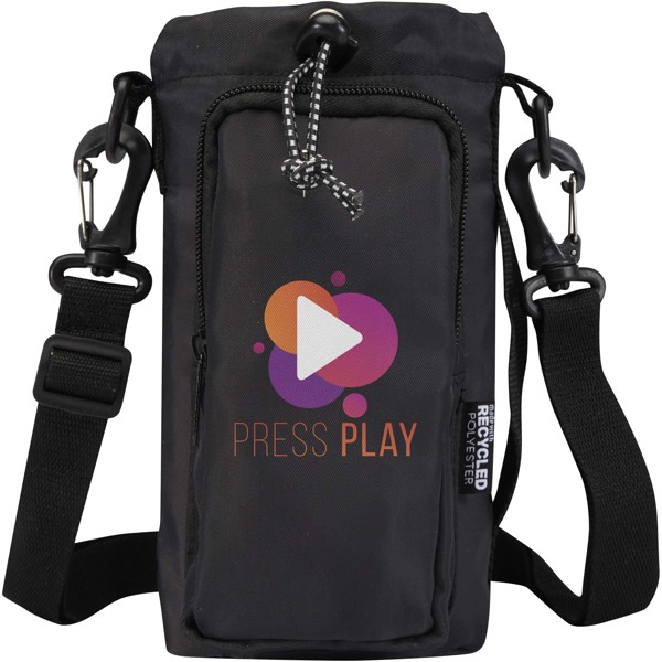 Trip Aware™ recycled travel bottle bag 2L - Black
