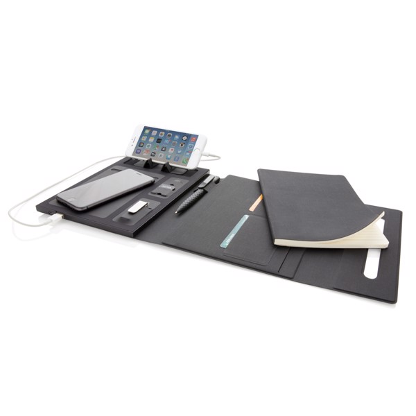 5.000 mAh power notebook A5 with wireless charging