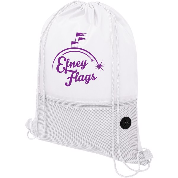 Oriole mesh drawstring bag 5L - White