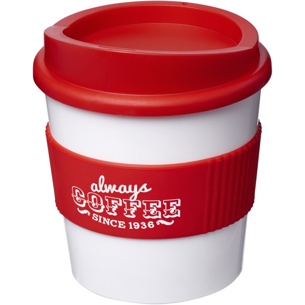 Hrnek s rukojetí Americano® primo 250 ml - Bílá / Červená s efektem námrazy