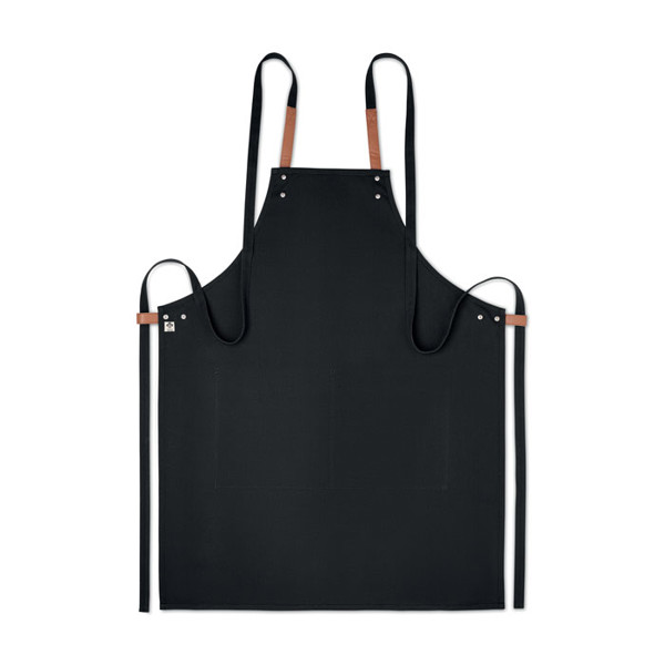 Organic cotton apron 340 gr/m² Nagpur Colour - Black