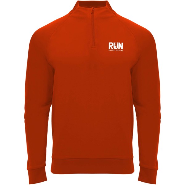 Epiro long sleeve unisex quarter zip sweatshirt - Red / L