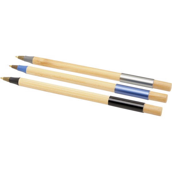 Kerf 3-piece bamboo pen set