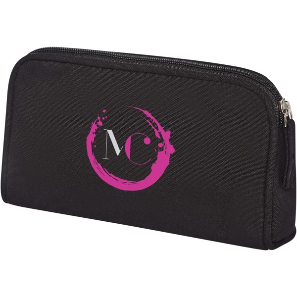 Kota 340 g/m² canvas toiletry pouch - Solid black
