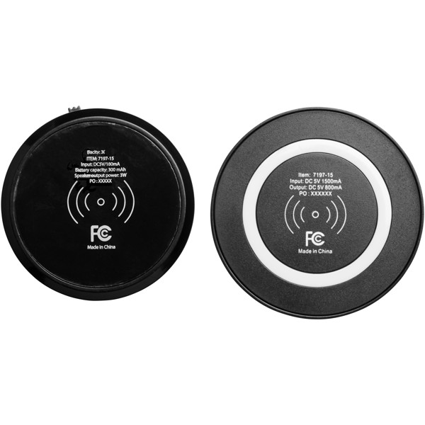 Cosmic Bluetooth® speaker and wireless charging pad - White