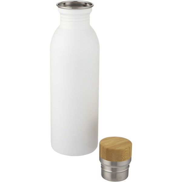 Kalix 650 ml stainless steel water bottle - White