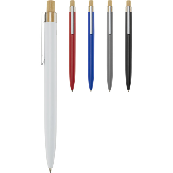Nooshin recycled aluminium ballpoint pen (black ink) - White