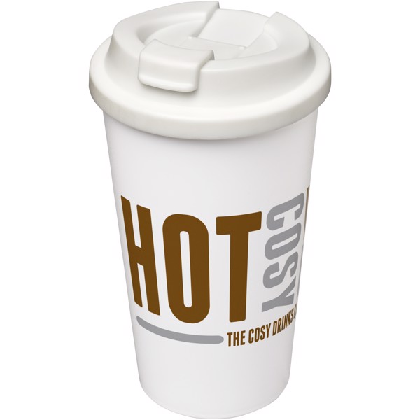 Americano® 350 ml spill-proof insulated tumbler - White