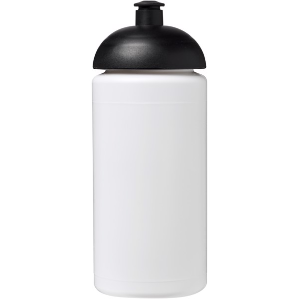 Baseline® Plus grip 500 ml dome lid sport bottle - White / Solid black