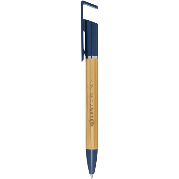 Delfina phone holder pen (black ink) - Ocean Blue