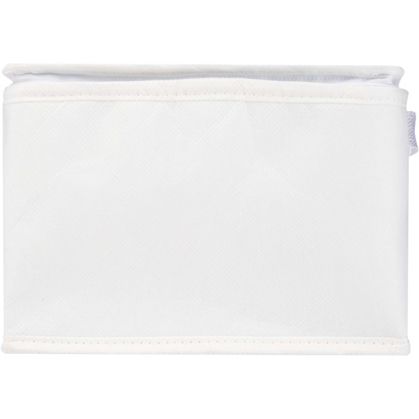Spectrum 6-can recycled non-woven cooler bag 4L - White