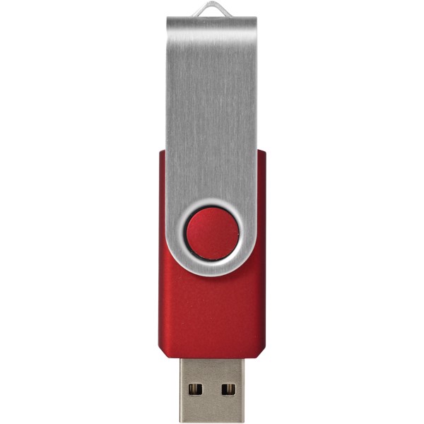 USB disk Rotate-basic, 16 GB - Červená s efektem námrazy