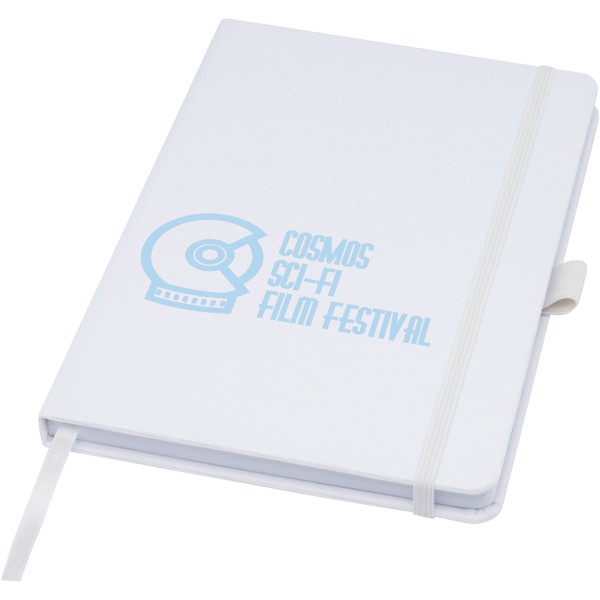 Honua A5 recycled paper notebook with recycled PET cover - White