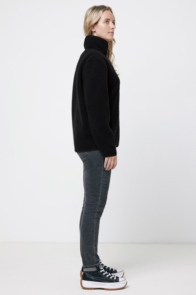 IQONIQ Diran recycled polyester pile fleece jacket - Black / XL