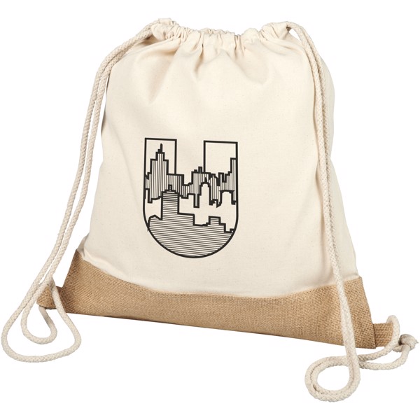 Mochila de cuerdas de yute de algodón "Delhi"