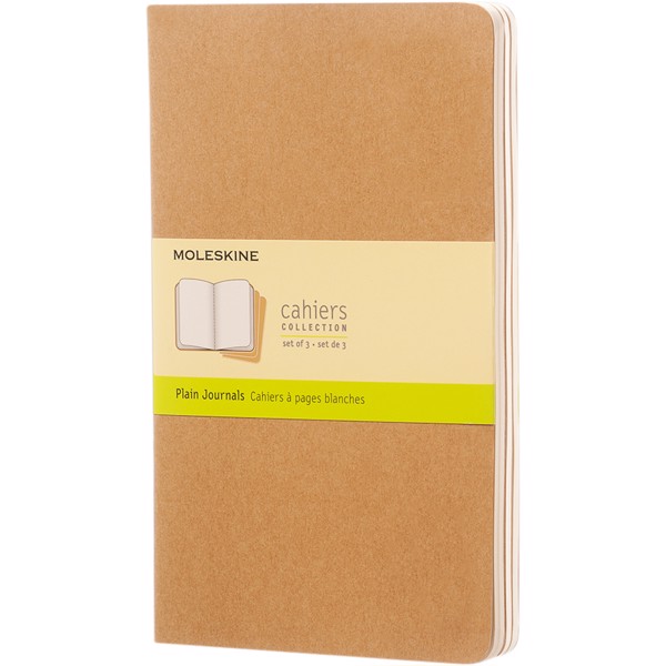 Moleskine Cahier Journal L - plain - Kraft Brown