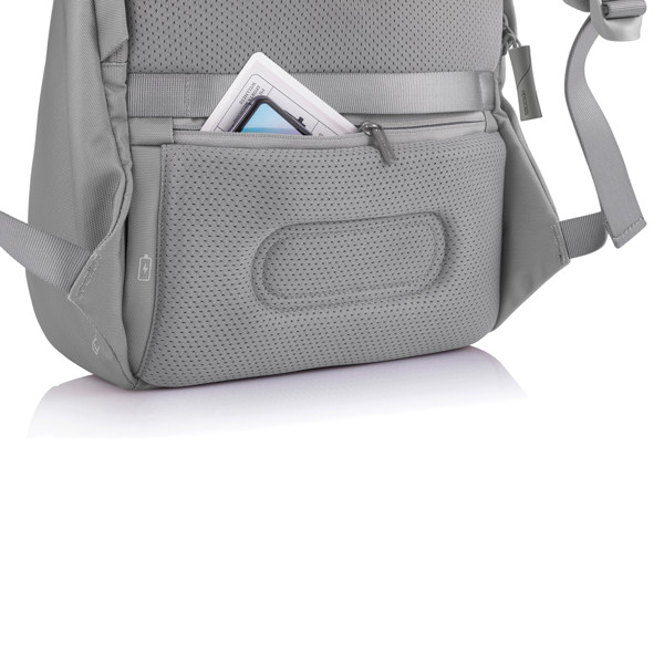 Bobby Soft, anti-theft backpack - Grey / Blue