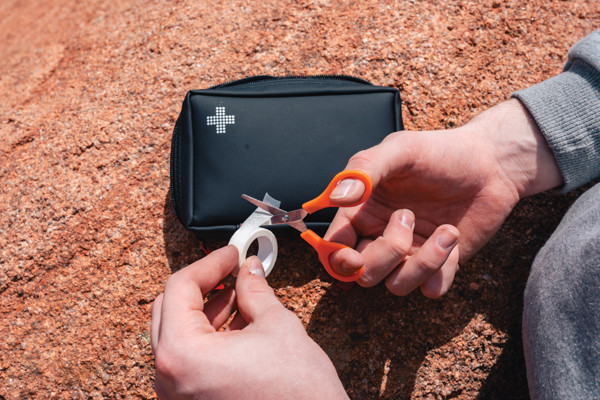 RCS recycled nubuck PU pouch  first aid set