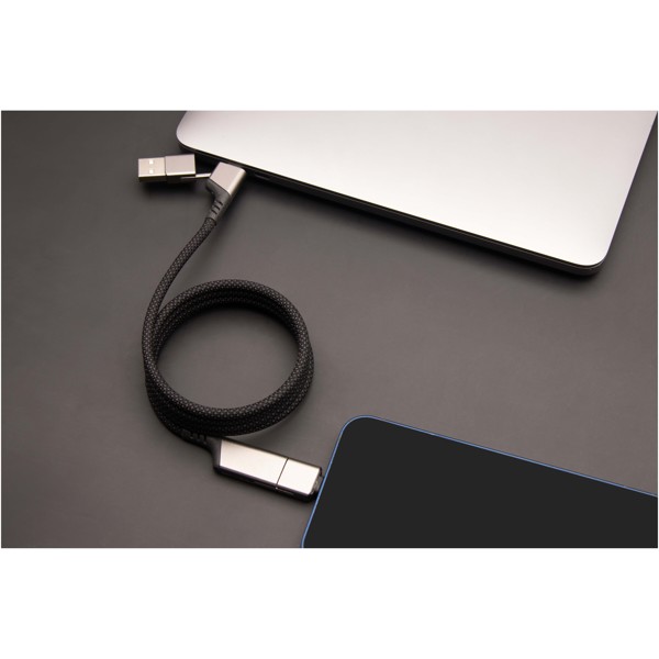 SCX.design C52 100W 4-in-1 rPET magnetic ultra fast charging cable