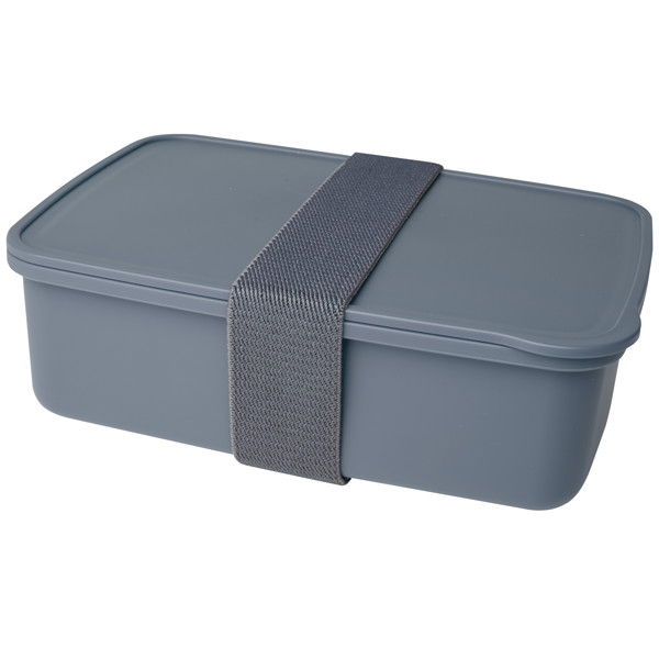 Dovi 800 ml recycled plastic lunch box - Slate Grey