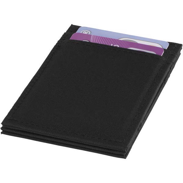 Adventurer RFID secure flip-over wallet - Solid black