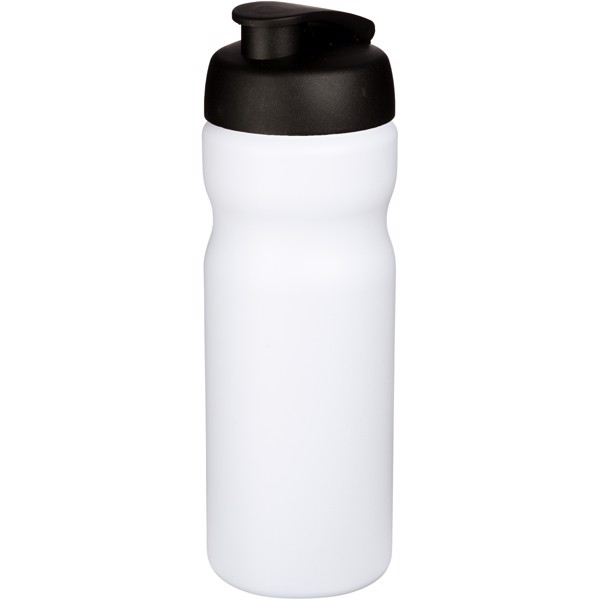 Baseline® Plus Bidón deportivo con tapa Flip de 650 ml - Blanco / Negro intenso