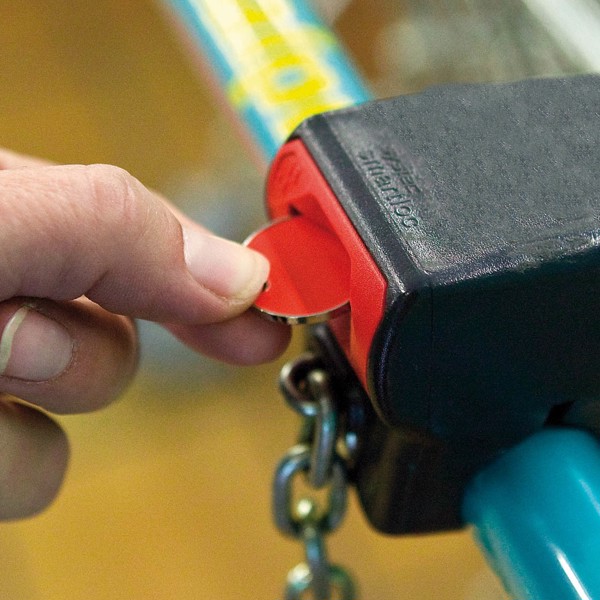 Keyring Coin Euromarket - White