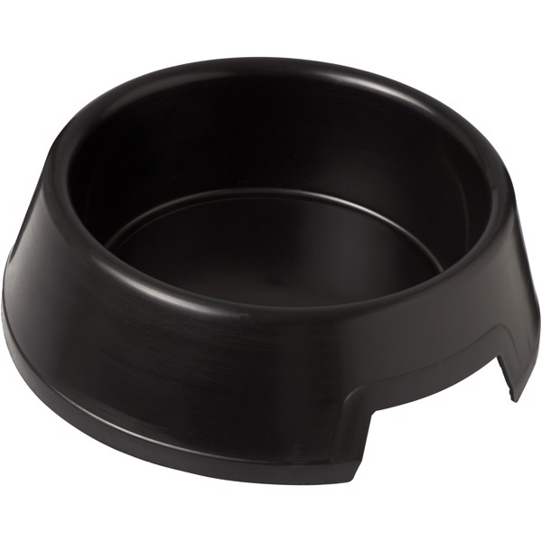 Jet plastic dog bowl - Solid black
