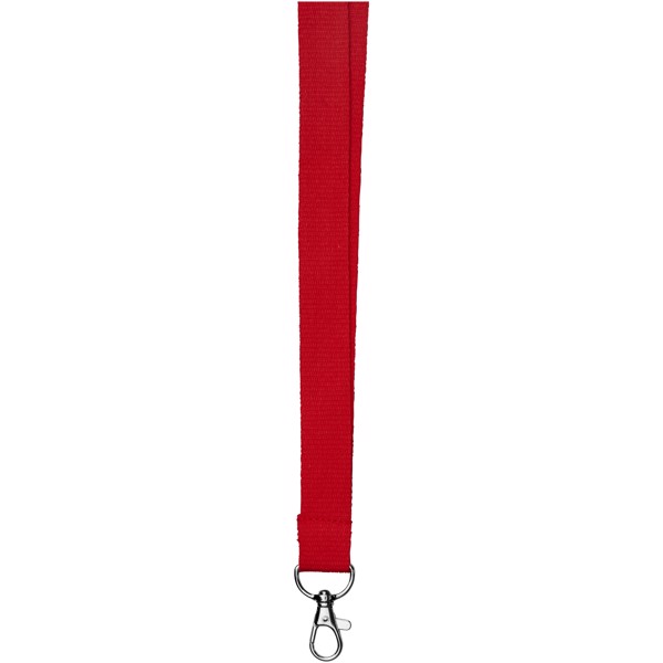 Lanyard de algodón con clip de seguridad "Dylan" - Rojo