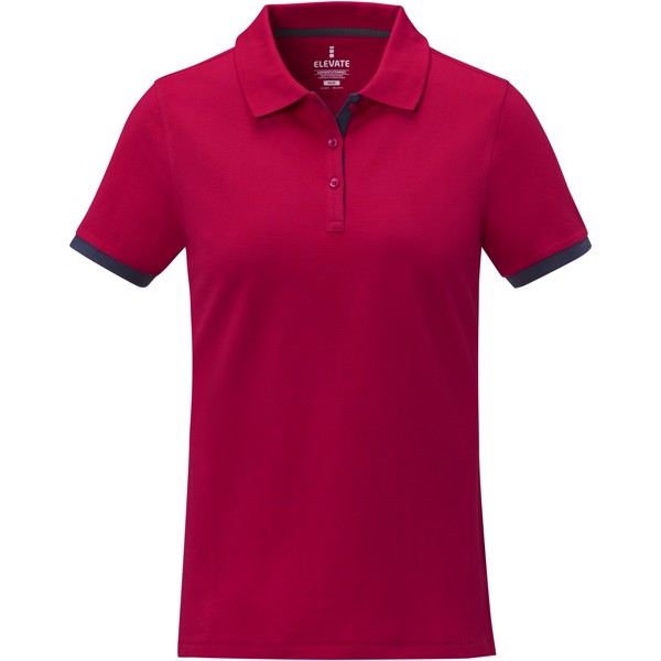 Morgan short sleeve women's duotone polo - Red / XS